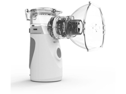 Nebulizador De Aerossol Ultrassônico Portátil Com Bocal E Máscara Para Crianças E Adultos Gusshious Cinza Claro
