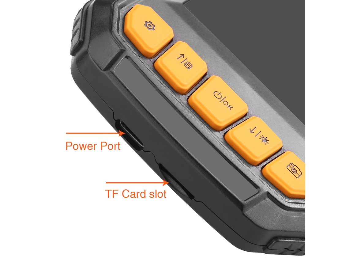 Endoscópio À Prova D'água Portátil com Ecrã de 4,3 Polegadas e Hd para Inspeção de Carros, Ar Condicionado e Motores LAXISCREED