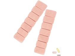 Porta Comprimidos Para 7 Dias, Com Compartimentos, Fácil De Abrir, Organizador Medicamentos, Prático E À Prova Umidade, Ideal Vita Aquaforge
