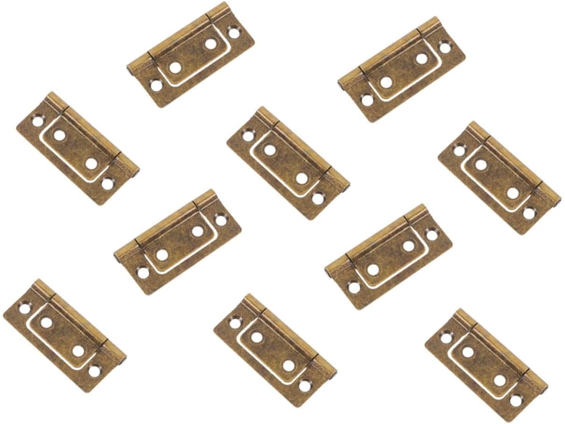 Conjunto De 10 Dobradiças Planas Ocultas Para Portas Armários, Em