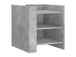 Bedside Cabinet, Bedside Cabinets Vidaxl Cinzeto Madeira Processada (n/a)