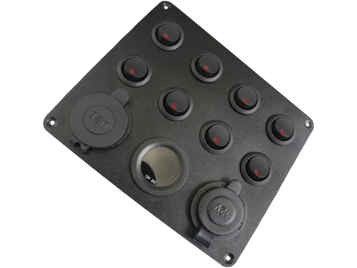 Painel De Controle Automotivo, Fiação Do Carregador De Carro, Disjuntor, Faróis, Faróis De Neblina