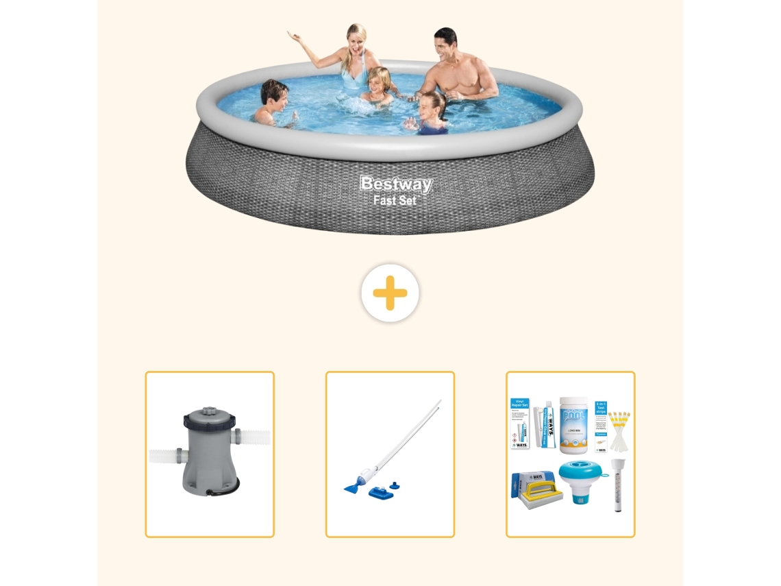 Bestway Piscina Bestway Fast Set Redonda - 396x84 Cm - 4-peças S22673