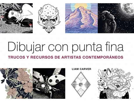 Livro Dibujar Con Punta Fina de Liam Carver (Espanhol)