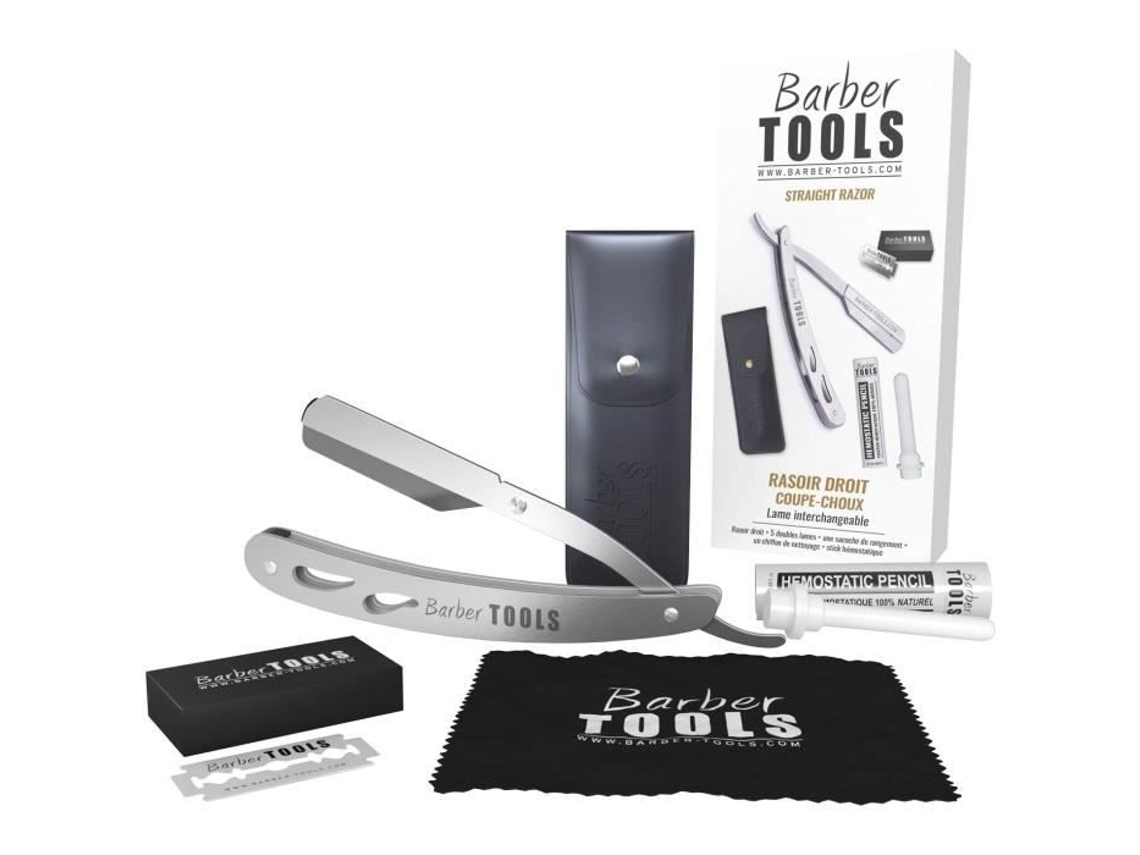 Rasoir Direito Corte De Cabelo / Rasoir De Barbeiro Lâmina Intercambiável 5 Lâminas Duplas (10 Lâminas Simples)