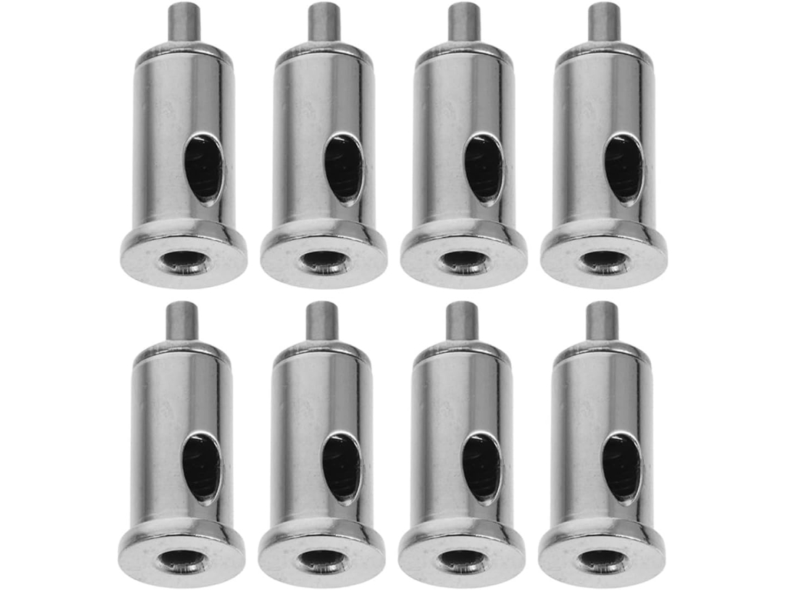 Conjunto De 8 Peças Abraçadeiras Para Cabos Iluminação Em Aço Inoxidável Cromado, Com Cabeça De Tensão Ajustável