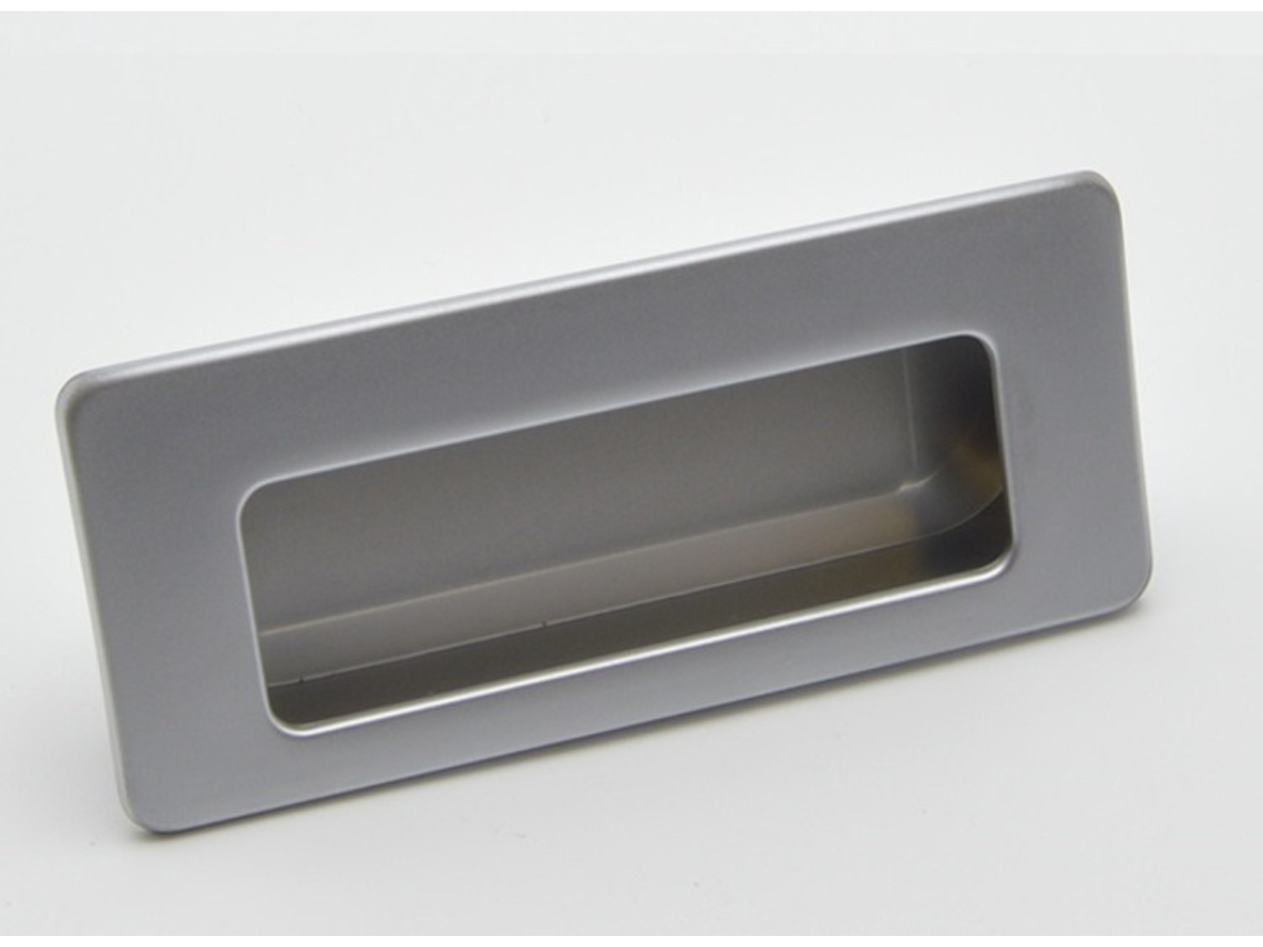 Puxador HARDWAREXCHANGE Retangular em Zamac, 83x36mm Cromado fosco (conjunto de 5)