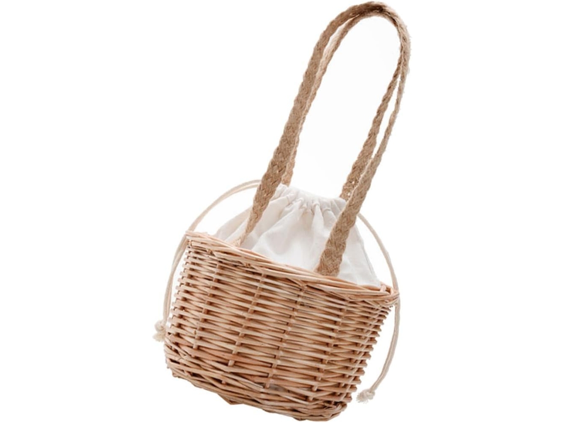 Bolsa De Palha Trançada, Bolsa Feminina Versátil, Marrom, Ideal Para Compras E Praia.