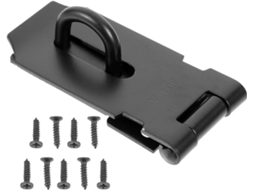 Fecho De Aço Inoxidável Preto Resistente 3 Polegadas, Multifuncional, Para Portas De Armários, Mesas De Escritório E