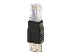 Adaptador Rj45 Macho Para Usb-a Fêmea, Conector Para Roteador Ethernet De Rede Lan