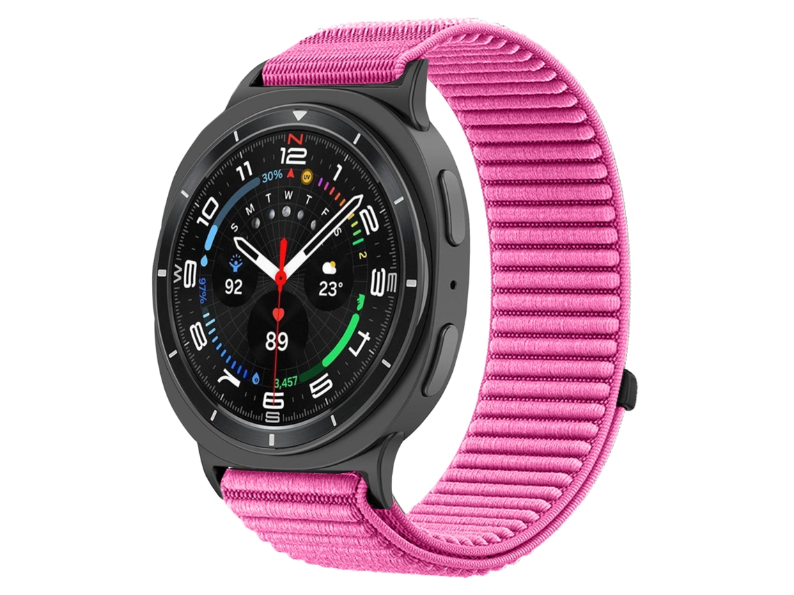Pulseira Desportiva Em Nylon Compatível Com Samsung Galaxy Watch Ultra 2 47mm, Pulseira De Substituição Macia E Ajustável Peônia Hexinyigjly