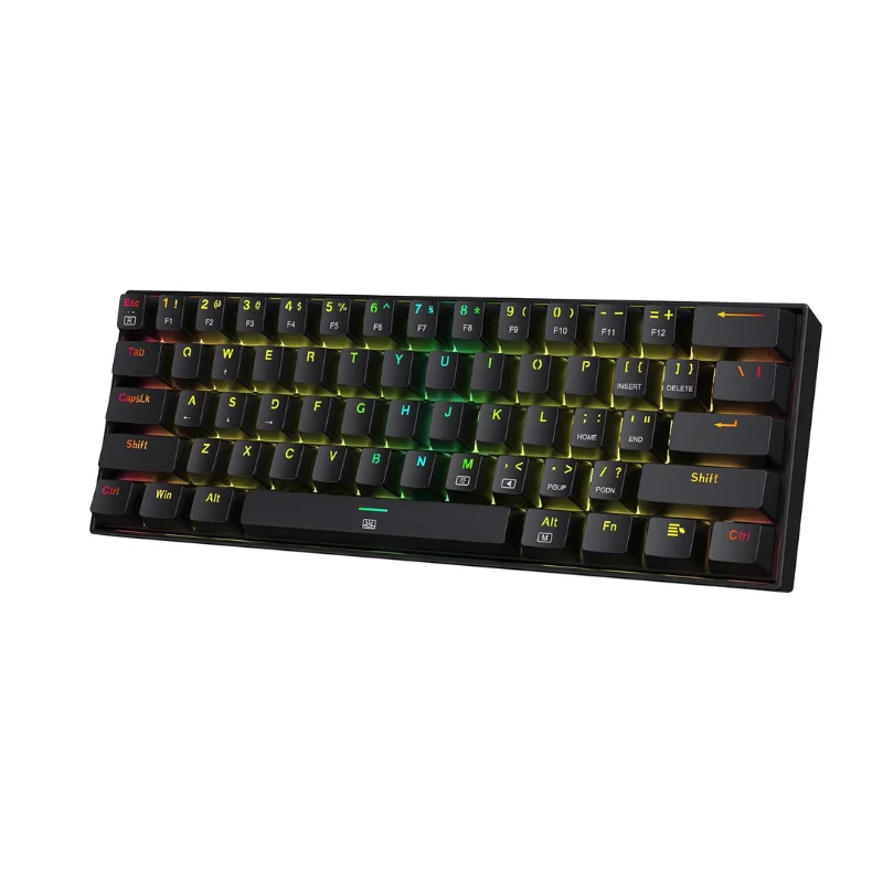 Teclado Mecânico Compacto com Fio, Layout de 60 , 61 Teclas. MDUG (switch Azul)