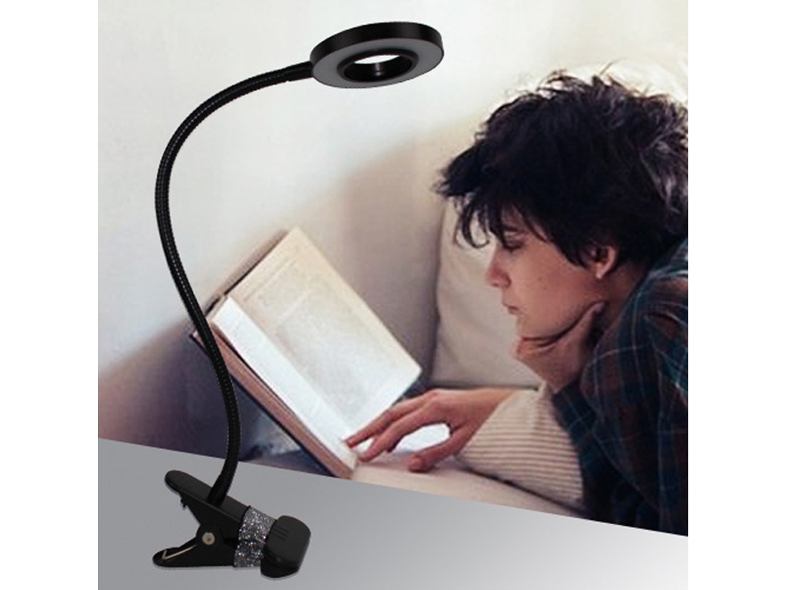 Lâmpada de Mesa Clip on Usb, Braço Flexível, Leitura, Maquiagem, Tatuagem | S/MARCA