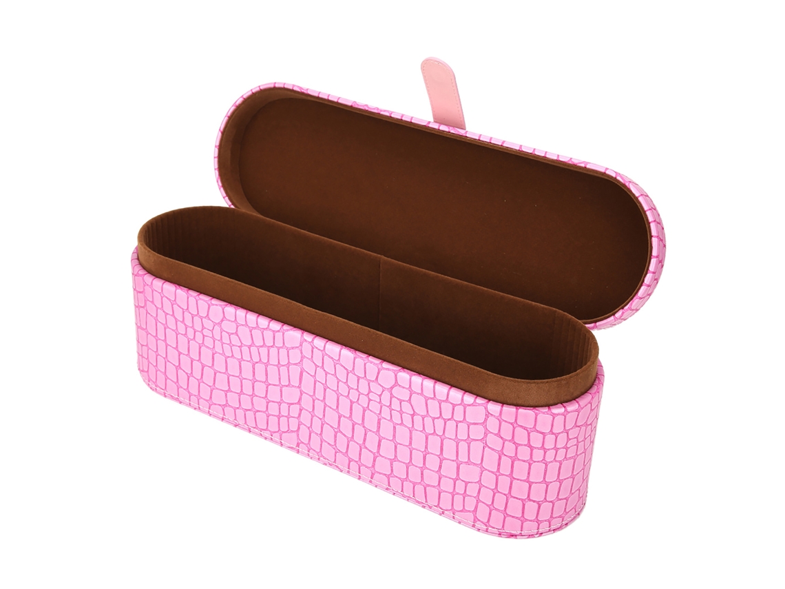 Caja De Armazenamento Portátil De Couro Pu Para Secador De Cabelo Supersoni Hd01 (rosa) Estojo Duro Para Viagem