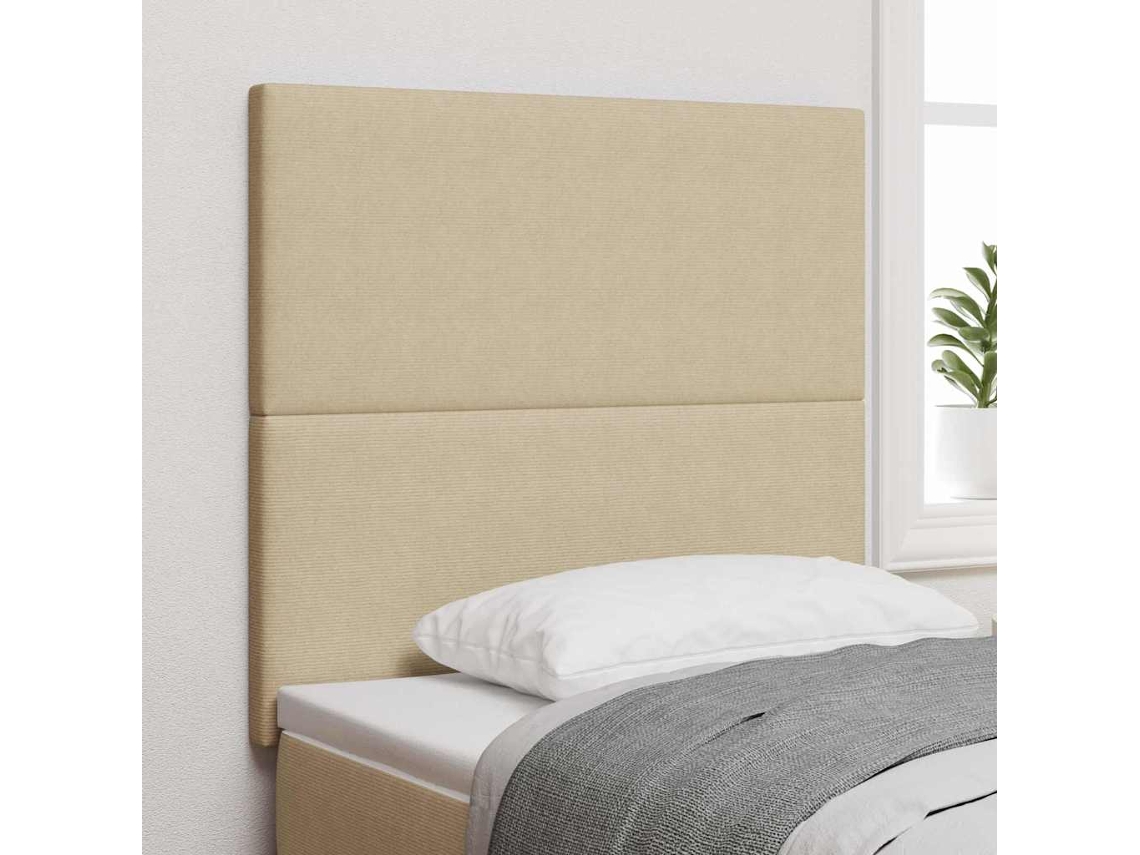 Cabeceira Led com Cabeceira Manual Cinza Verde 100 cm Poliéster MAISON EXCLUSIVE