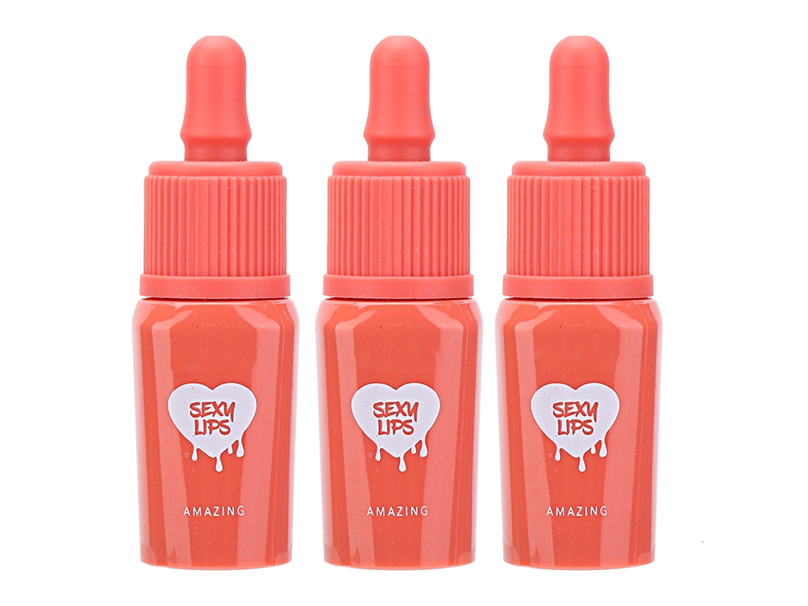 Conjunto de 3 Glosses Labiais Hidratantes de Longa Duração - Ferramenta de Maquiagem Labial