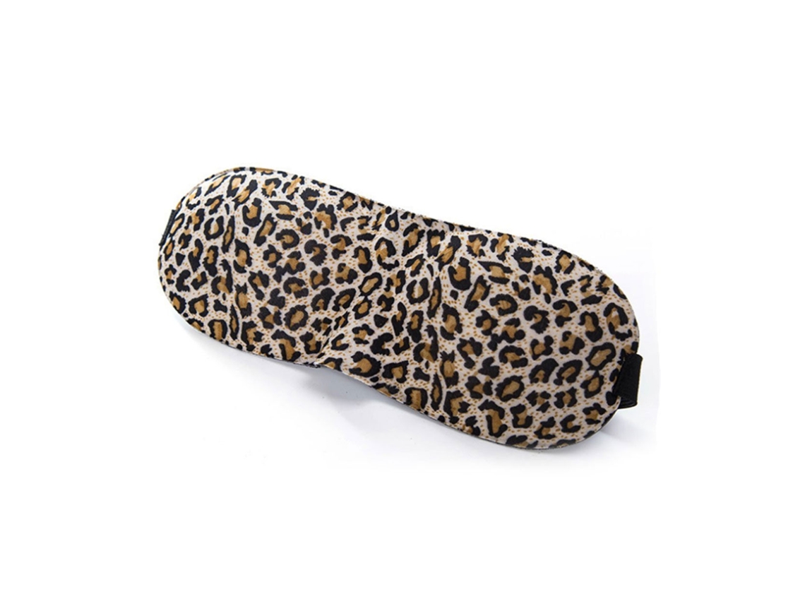 Máscara de Dormir Confortável em Espuma 3d para Viagens Aéreas Tamanho Único AQUAFORGE (estampa de Leopardo)
