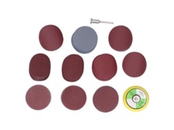 Conjunto De 102 Discos De Lixa De 2 Polegadas Para Polimento Com Haste Extensora Para Esmerilhadeiras Elétricas. Aquaforge