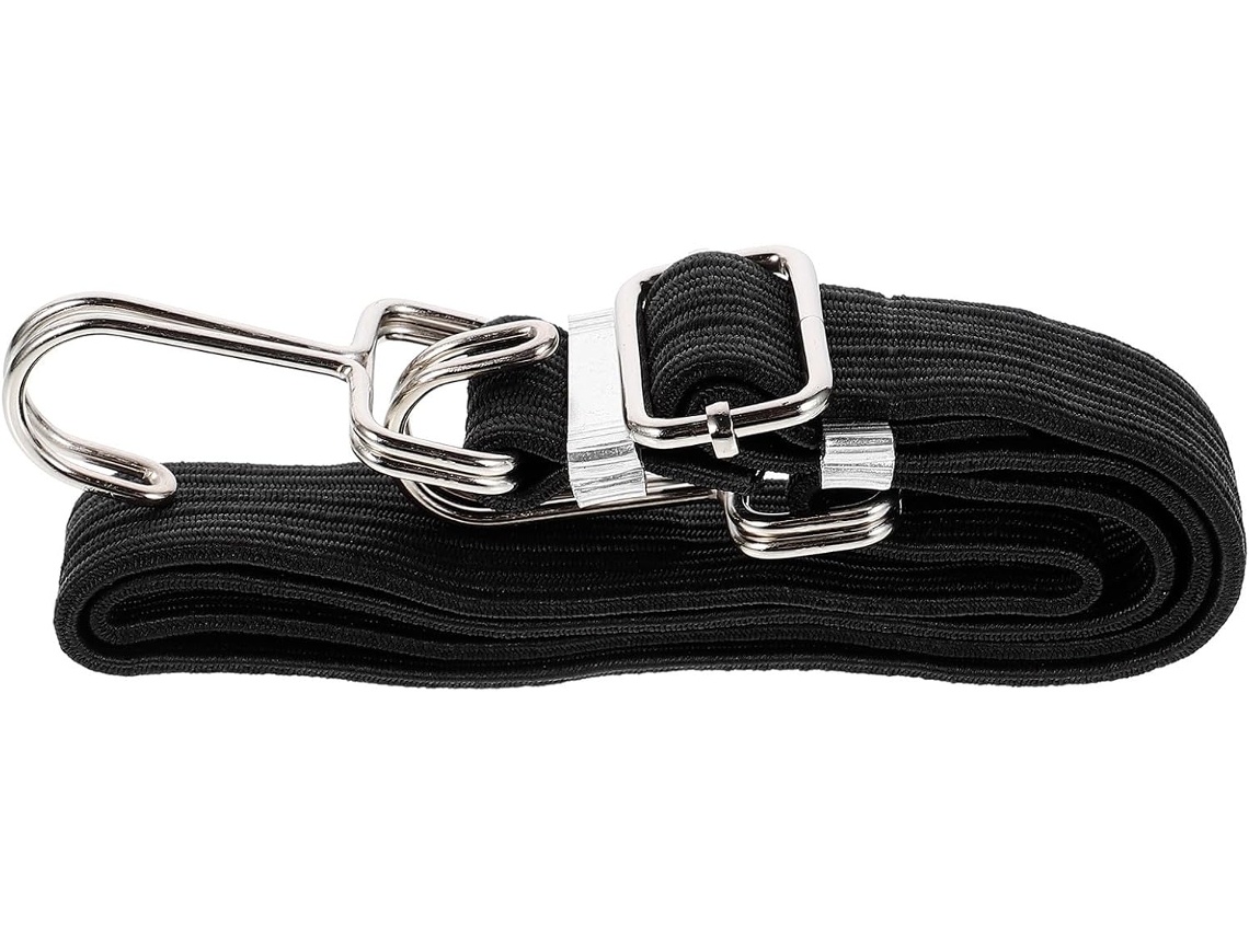 Cinta De Bagagem Gatuida Em Látex Elástico Preto E Aço Carbono, Prática Para Transportar E Guardar Motocicletas
