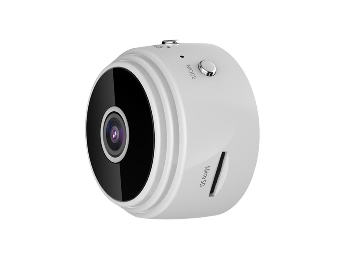 Câmera Hd Sem Fio com Wi fi 1080p e Visão Noturna Infravermelha, Lente de 2 Mm, Recarregável MDUG (branca)