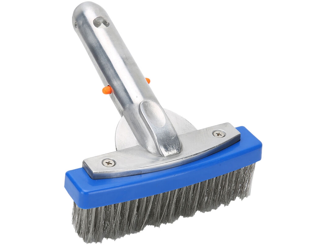 Escova de Aço AQUAFORGE 5,5 polegadas inox para piscina paredes fundo degraus e azulejos