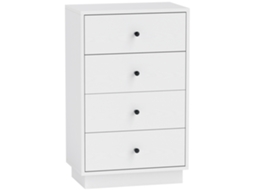 Cómoda com 7 Gavetas e Aparador, 47x29x75cm Branco | S/MARCA