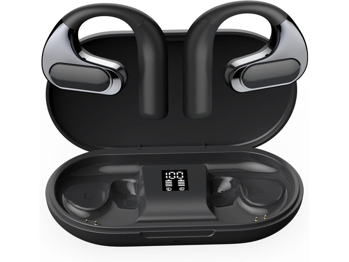 Lurelia Auscultadores Abertos Bluetooth Som 360° 54h Ligação Dupla