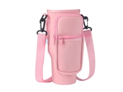 Bolsa para Garrafa de Água de 1,2 Litro Rosa, com Alça e Alça de Ombro Ajustável. MDUG (40 Oz)