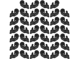 Conjunto De 40 Conectores Plástico Para Portas Gaiolas, Fivelas Pretas Com Fácil Instalação Para Cercas De