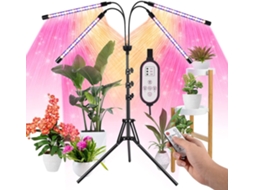 Luminária De Cultivo Naturesim, Com 4 Leds De Espectro Completo E Suporte Ajustável Para Plantas De Interior, Au Aquaforge (vermelho E Azul)