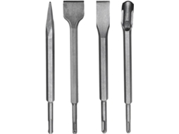 Conjunto De Beiral Sds Plus 4 Peças - 250 Mm Para Betão, Azulejos E Revestimento De Argamassa