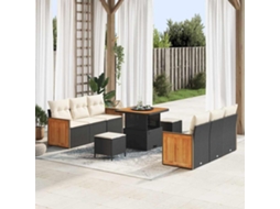 Vidaxl Conjunto De Sofá De Jardim 11 Unid. 8-número De Lugares