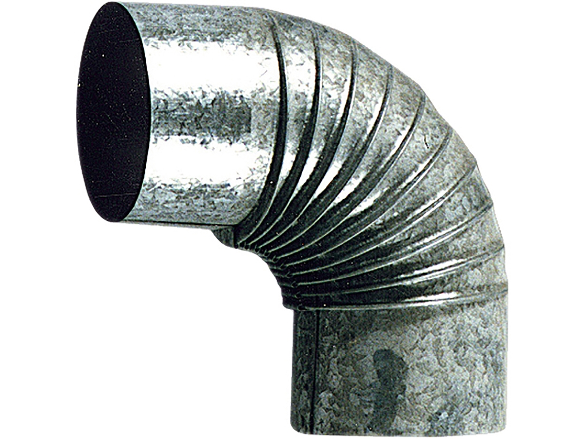 Codo 90g estufa galvan. 120mm.