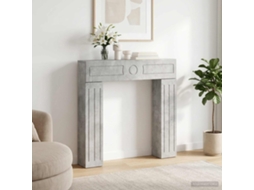 Vidaxl Moldura De Lareira Cinzento Cimento 102 X 18 X 100,5 Cm