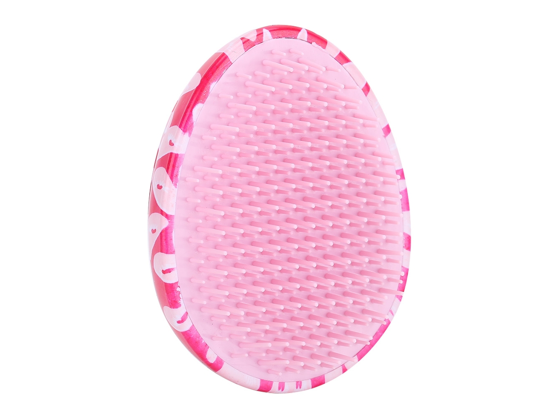 Pente De Massagem Unissex Anti-estático Para Cabelo Liso Ou Cacheado Ovo Forma Rosa Para Barbearia E Uso Em Casa