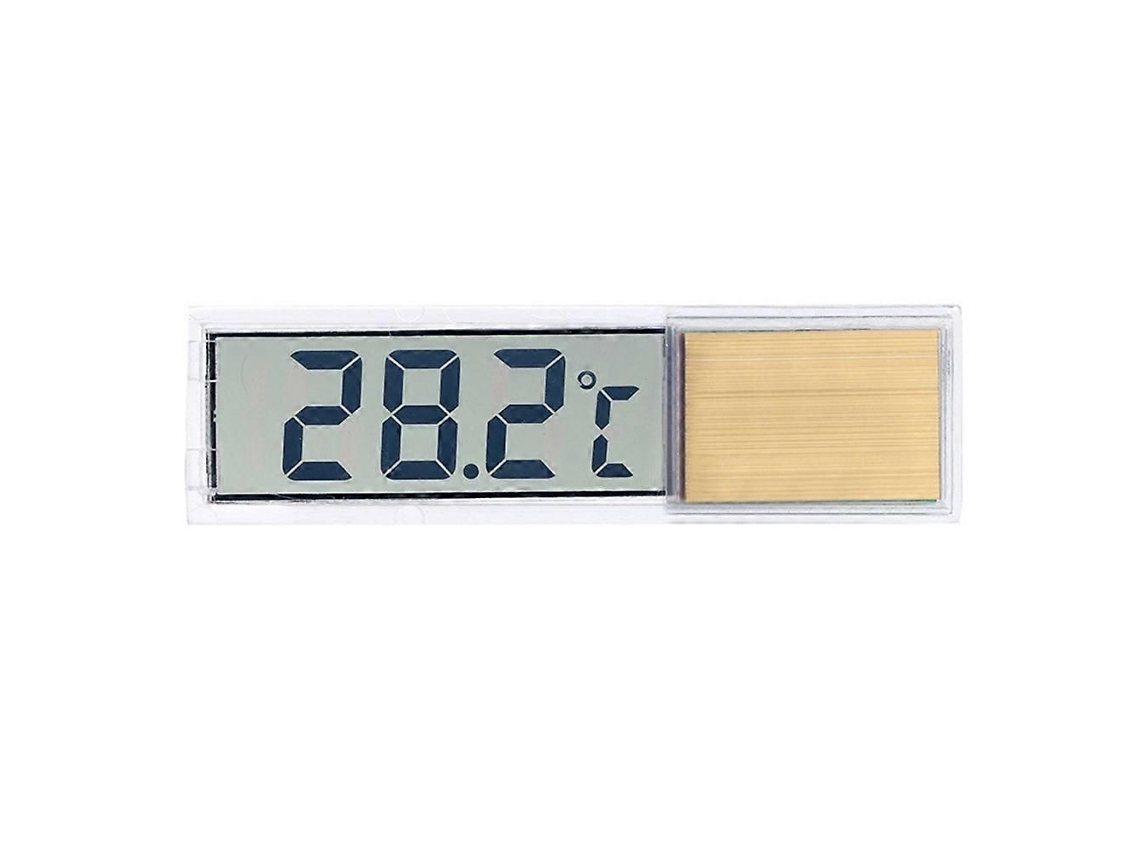 Termômetro Eletrônico Digital Lcd para Aquário, Acessório para Aquário, Cor Prata. GOKOCO