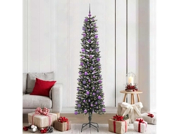 Vidaxl Árvore De Natal Artificial Verde 210 Cm Pvc, Plástico E Aço