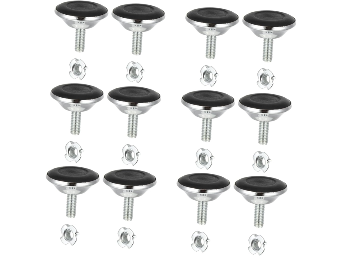 Conjunto De 12-niveladores Ajustáveis Para Pés Móveis, Mesas E Cadeiras, Para Casa E Escritório
