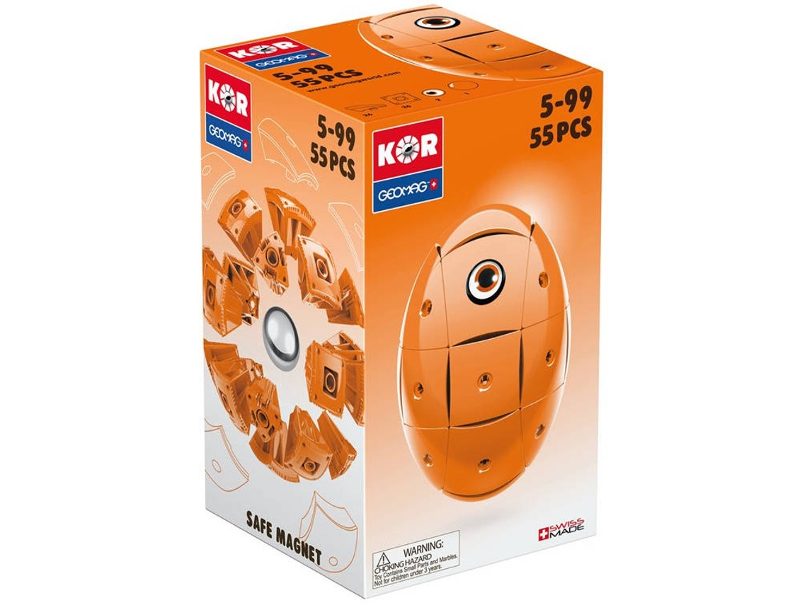 Puzzle 3D Íman de Neodímio GEOMAG GM671 (Laranja - Idade Mínima: 5)