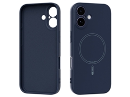 Capa Abeel Para Iphone 17 Compatível Com Magsafe, Em Silicone Azul.