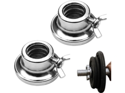 Presilhas Para Halteres E Barras, 1 Par De Travas Antiderrapantes Para Halteres, Presilha De Ferro Fundido
