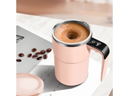 Xícara De Café Magnética Com Misturador Automático E Visor De Temperatura, Caneca De Café Magnética Com Misturador Automático (rosa)