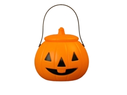 Laxiscreed Abóbora De Halloween Com Lanterna Iluminada Para Crianças E Doces, Decoração E Recipiente Para Doces