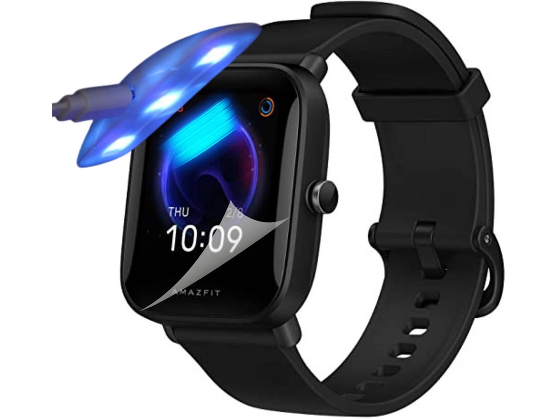Kit de 4 Películas Hidrogel para Amazfit Bip U Flexshield com Lâmpada UV