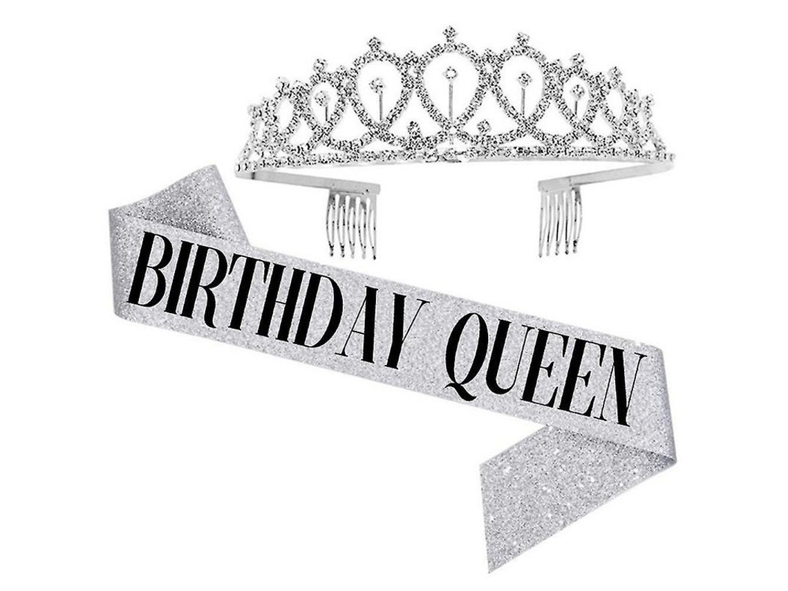 2026 accesorios de Aniversário para Mulheres e Meninas: Faja, Pulseira, Coroa de Cristal, Diadema, Festa