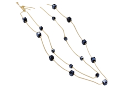 Colar Multilayer Feminino Com Pendente De Cristal Ideal Presente