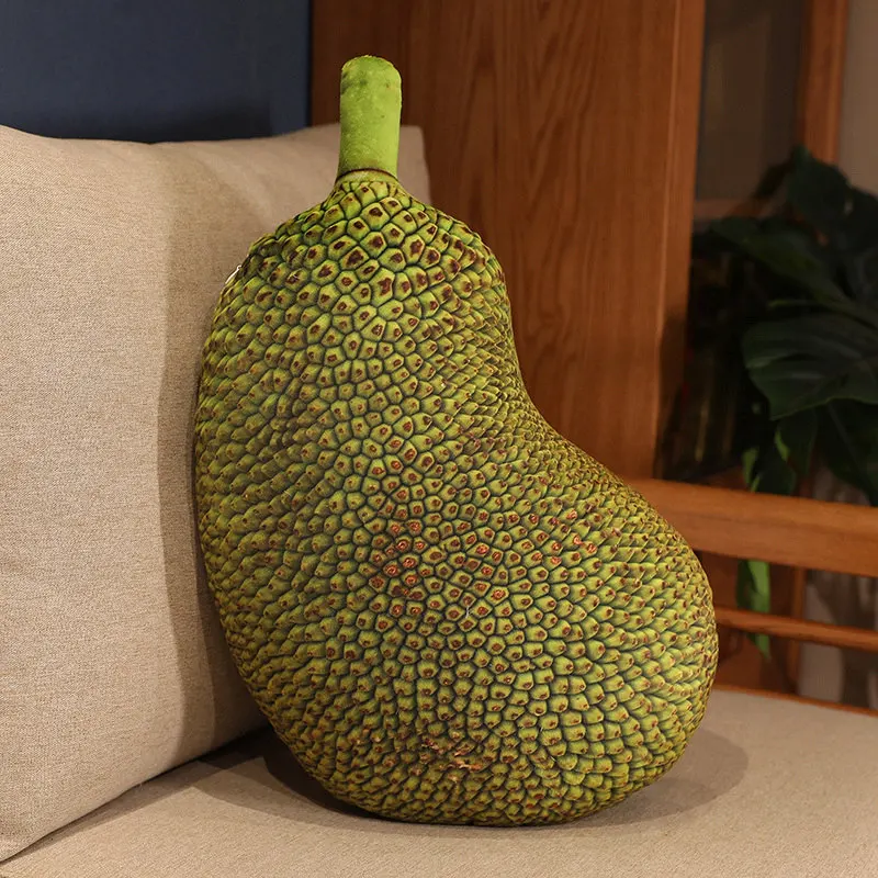Almofada para Adultos, Almofada de Assento, Almofada de Encosto, Série Frutas Sintéticas MDUG (jaca 40cm)