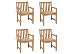 Garden Chair, Garden Chairs Vidaxl Bege Madeira (n/a)
