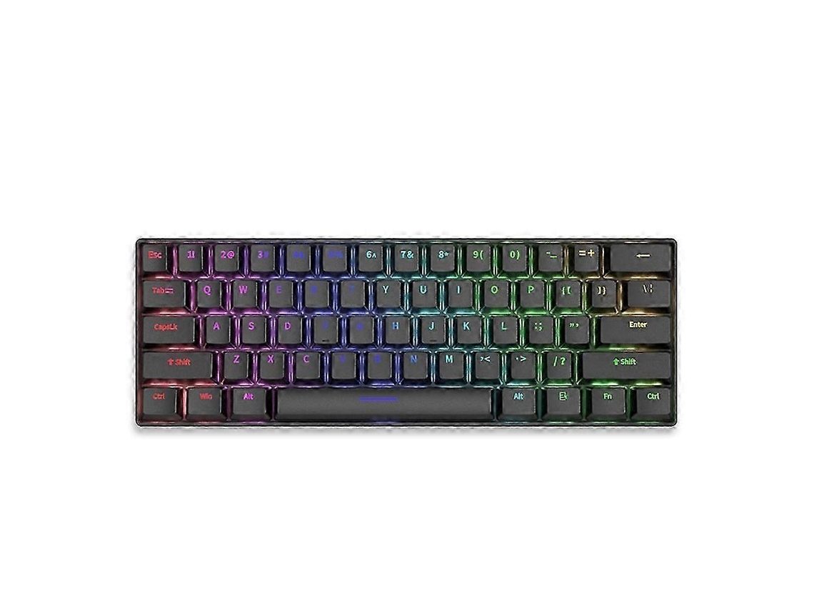 Teclado Mecânico De 61 Teclas Com Interruptores Hot Swappable, Acessórios De Escritório E Teclado Para Jogos. Everley891