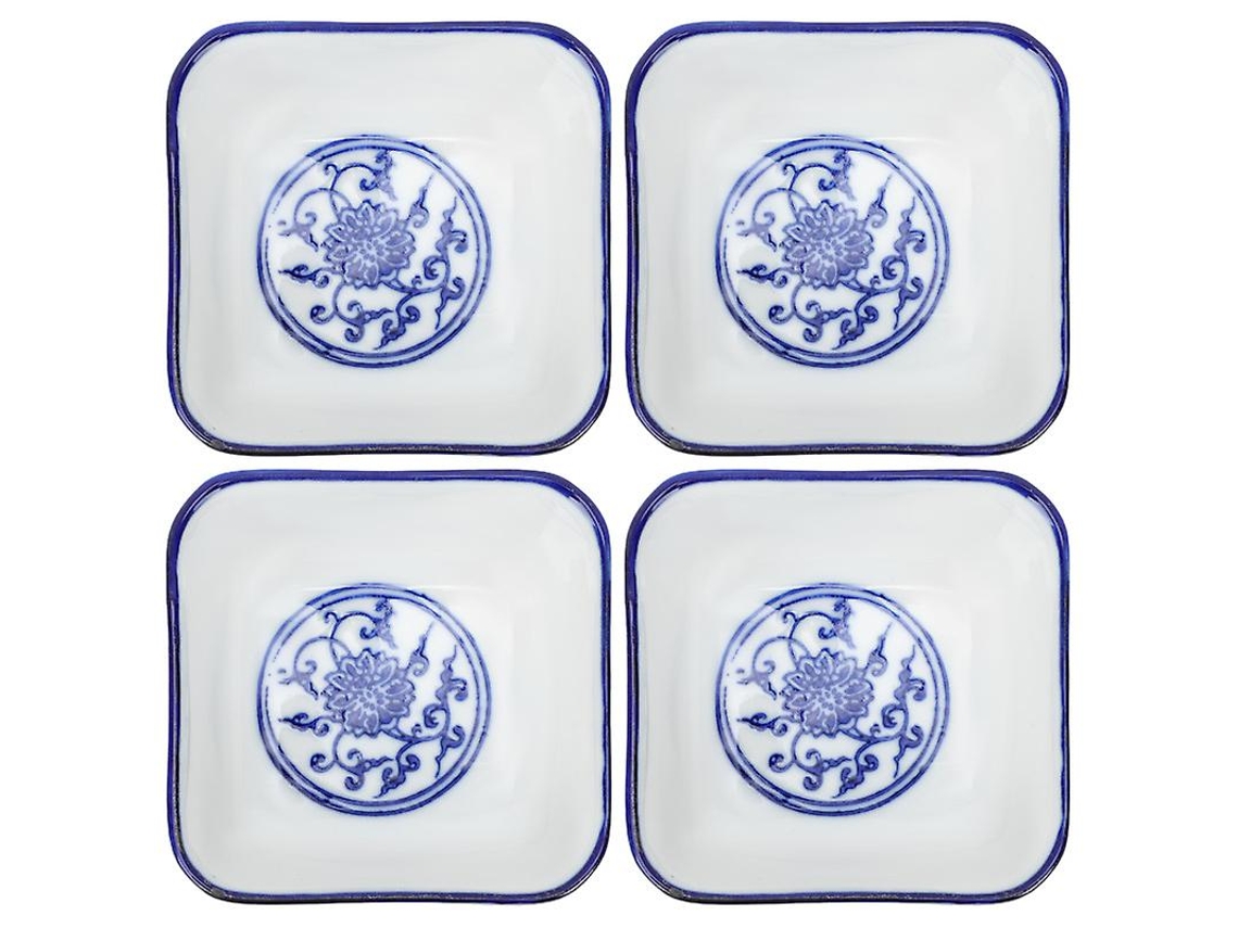 4 Pçs Pratos De Degustação De Porcelana Tigelas De Mergulho Prato De Lanche Tigelas De Deserto Tigelas De Cozimento